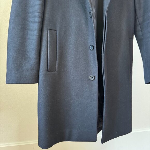 Everlane The Italian ReWool Trench Coat Black Size Small (Petite) - Picture 10 of 16